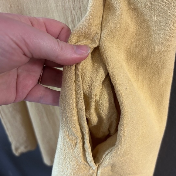 Thread & Supply Sleeveless Yellow Dress Size Small - Picture 3 of 10